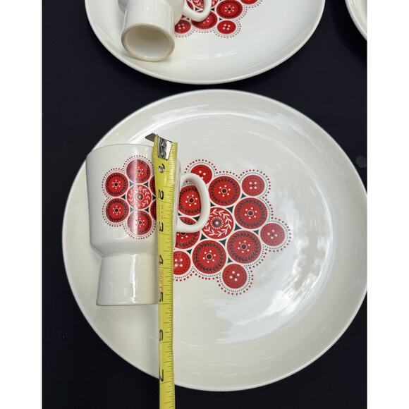 STEUBENVILLE POTTERY PARTIO-WARE DESIGNER: IRENE PASINKSI BANDANA Pattern -OS5 - Picture 4 of 12